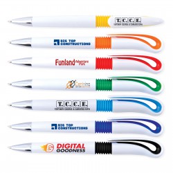 Plastic Promotional Pens - Hook Pen Plastic