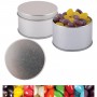 Promotional Jelly Beans - Corporate Colour Mini Jelly Beans in Silver Round Tin