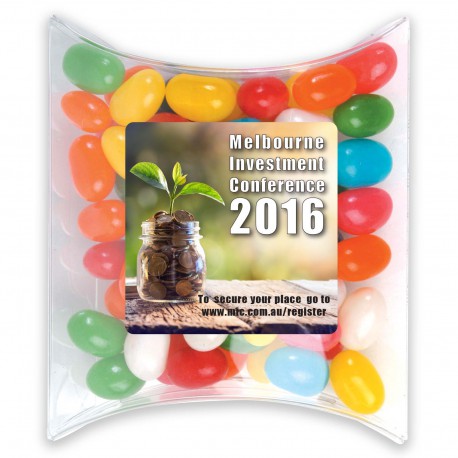 Promotional Jelly Beans - Assorted Colour Mini Jelly Beans in Pillow Pack