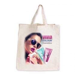 Cotton & Calico Tote Bags - Supa Shopper Short Handle Calico Bag