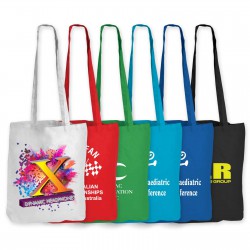 Cotton & Calico Tote Bags - Coloured Cotton Long Handle Bag