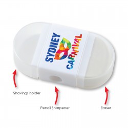 Sharpeners - 2 in 1 Pencil Sharpener / Eraser