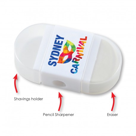 Sharpeners - 2 in 1 Pencil Sharpener / Eraser