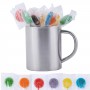 Promotional Lollies - Assorted Colour Lollipops in Java Mug