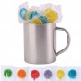 Promotional Lollies - Corporate Colour Lollipops in Java Mug