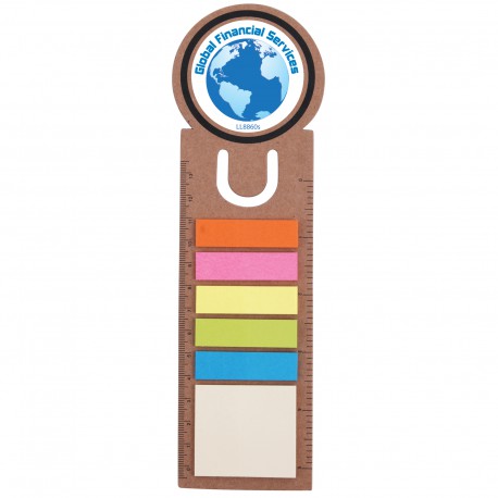Printed Post It Notes - Circle Bookmark / Noteflag Ruler