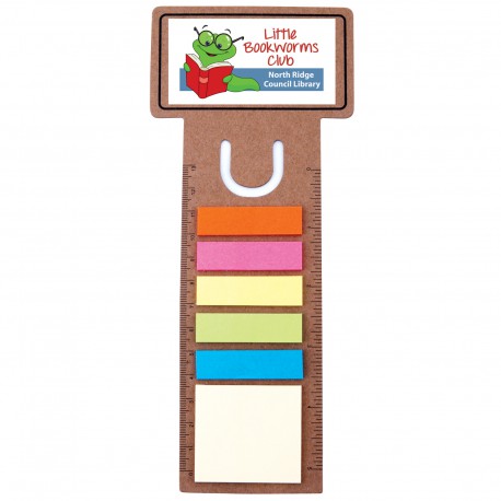 Printed Post It Notes - Business Card Bookmark / Noteflag Ruler