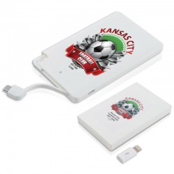 Custom Printed Lanyards - 2,200mah Picture Power Bank