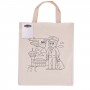 Cotton & Calico Tote Bags - Colouring Short Handle Calico Bag & Crayons