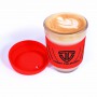 Reusable Coffee Cups - Glass - Vienna Coffee Cup / Silicone Lid 320ml