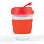Reusable Coffee Cups - Glass - Vienna Coffee Cup / Flip Lid 320ml