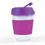 Reusable Coffee Cups - Glass - Vienna Coffee Cup / Flip Lid 320ml
