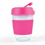 Reusable Coffee Cups - Glass - Vienna Coffee Cup / Flip Lid 320ml