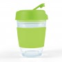 Reusable Coffee Cups - Glass - Vienna Coffee Cup / Flip Lid 320ml