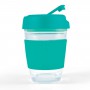 Reusable Coffee Cups - Glass - Vienna Coffee Cup / Flip Lid 320ml