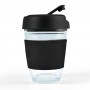 Reusable Coffee Cups - Glass - Vienna Coffee Cup / Flip Lid 320ml