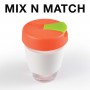 Reusable Coffee Cups - Glass - Vienna Coffee Cup / Flip Lid 320ml