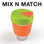 Reusable Coffee Cups - Glass - Vienna Coffee Cup / Flip Lid 320ml