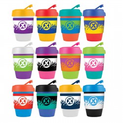 Reusable Coffee Cups - Kick Coffee Cup / Silicone Band 320ml