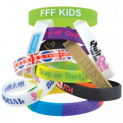 Novelties - 12mm Wide Silicone Wrist Band