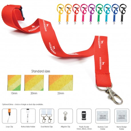 Custom Printed Lanyards - Artemis Woven Lanyard