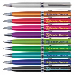Plastic Promotional Pens - Gemini Metallic Pen Plastic