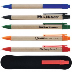 Bamboo & Wood Enviro Pens - Matador Cardboard Pen