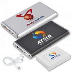 Custom Printed Lanyards - 4,000mah Vega Power Bank