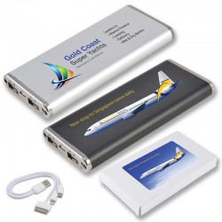 Custom Printed Lanyards - 8,000mah Polaris Power Bank