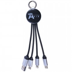 USB Hubs & Cables - Glimmer Round Glow Cable