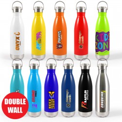 Drink Bottles - Metal - Soda Vacuum Bottle with Hanger Lid 500ml