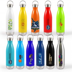 Drink Bottles - Metal - Soda Bottle with Hanger Lid 700ml