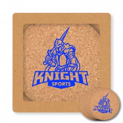 Coasters - Villa Cork Round Coaster - Set of 4