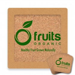 Coasters - Villa Cork Square Coaster - Set of 4