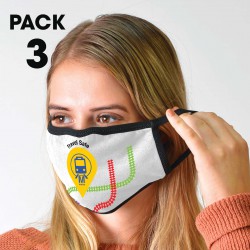 3 Pack - Shield Face Masks