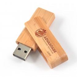 Wired & Bluetooth Headphones - Bamboo USB Flash Drive