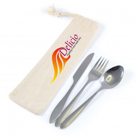 Homeware Products - Banquet Cutlery Set in Calico Pouch