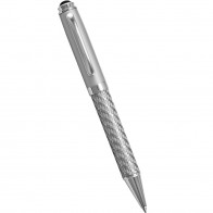 Carbon Fibre Silver Ballpoint Pen