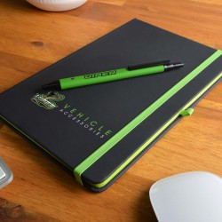 Promotional Journals & Noteboooks - Venture Supreme Notebook / Slalom Pen
