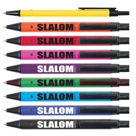 Metal Promotional Pens - Slalom Flat Aluminium Pen