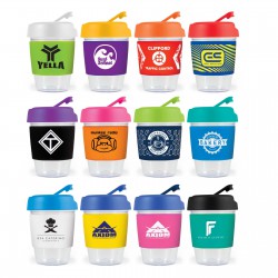 Reusable Coffee Cups - Kick Cup Crystal / Silicone Band 320ml