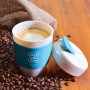 Reusable Coffee Cups - Kick Eco Coffee Cup / Silicone Band 320ml