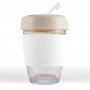 Reusable Coffee Cups - Glass - Vienna Eco Coffee Cup / Silicone Band 320ml