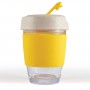 Reusable Coffee Cups - Glass - Vienna Eco Coffee Cup / Silicone Band 320ml