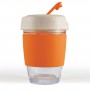 Reusable Coffee Cups - Glass - Vienna Eco Coffee Cup / Silicone Band 320ml
