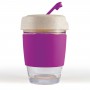 Reusable Coffee Cups - Glass - Vienna Eco Coffee Cup / Silicone Band 320ml