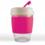Reusable Coffee Cups - Glass - Vienna Eco Coffee Cup / Silicone Band 320ml