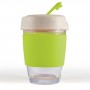 Reusable Coffee Cups - Glass - Vienna Eco Coffee Cup / Silicone Band 320ml
