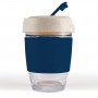 Reusable Coffee Cups - Glass - Vienna Eco Coffee Cup / Silicone Band 320ml