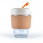 Reusable Coffee Cups - Glass - Vienna Eco Coffee Cup / Cork Band 320ml